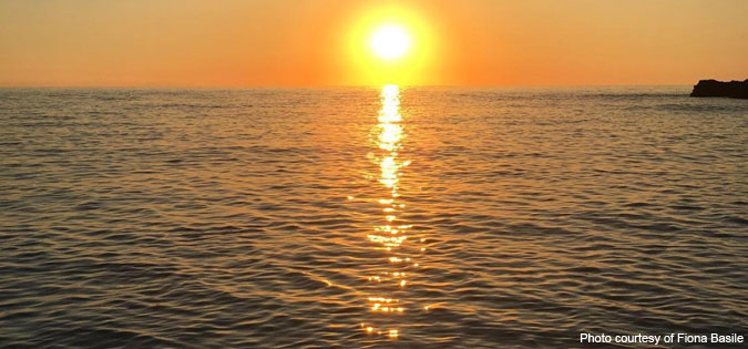 sunset in Tropea, Italy - photo by Fiona Basile