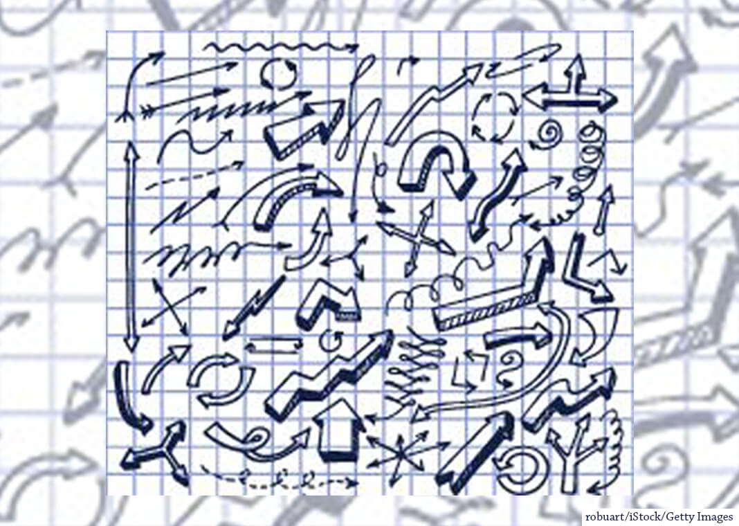 arrows in different directions - robuart/iStock/Getty Images