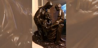 Holy Family sculpture in the motherhouse of the Sisters of Saint Joseph, Pittsford, NY (artist unknown)