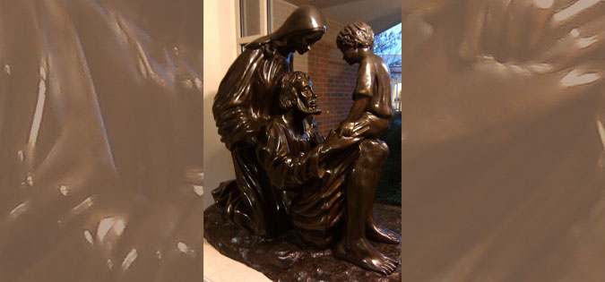 Holy Family sculpture in the motherhouse of the Sisters of Saint Joseph, Pittsford, NY (artist unknown)