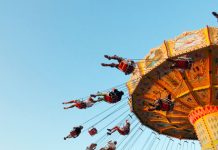 movement on amusement park ride