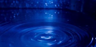 blue ripples of water