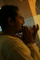 man praying