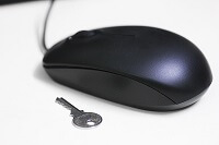 computer mouse and key
