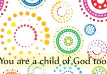 You are a child of God too - swirl design