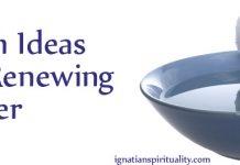 renewing prayer - water bowl