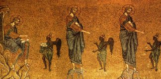 The Temptation of Christ mosaic - Basilica of St. Mark in Venice