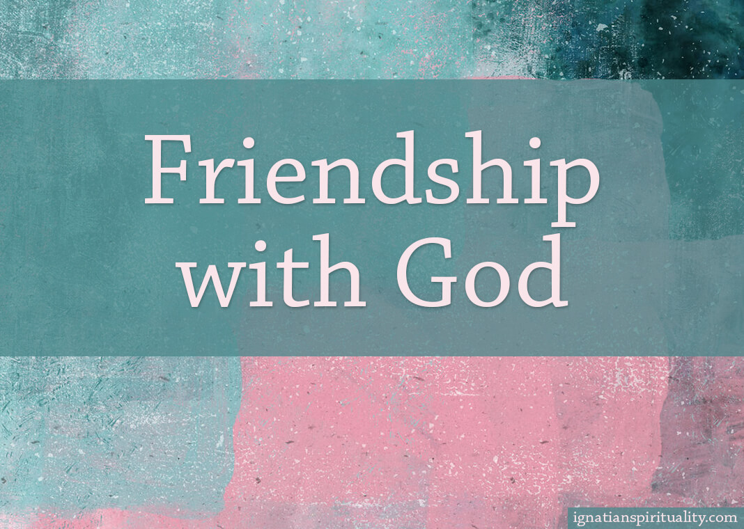 Friendship with God - text over pink and green abstract geometrical background - oxygen/Moment/Getty Images