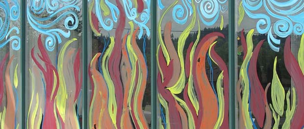 Pentecost windows - image by Robin under (CC BY 2.0) license: https://www.flickr.com/photos/13384589@N00/2478674945/in/photostream/