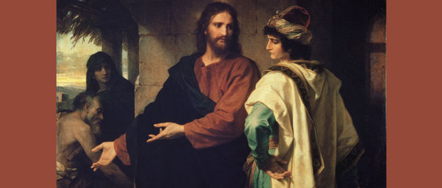 Heinrich Hofmann, "Christ and the Rich Young Ruler" public domain via Wikipedia