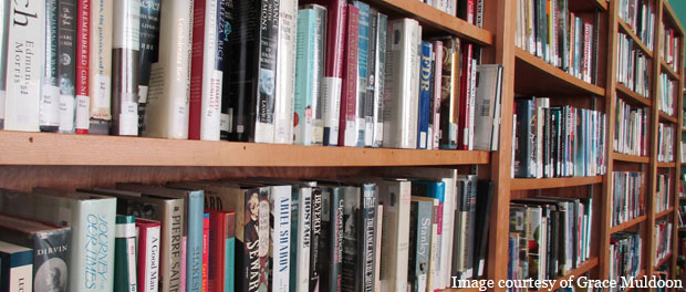 bookshelves - courtesy of Grace Muldoon