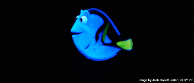 Dory on the Finding Nemo ride - image by Josh Hallett under CC BY 2.0