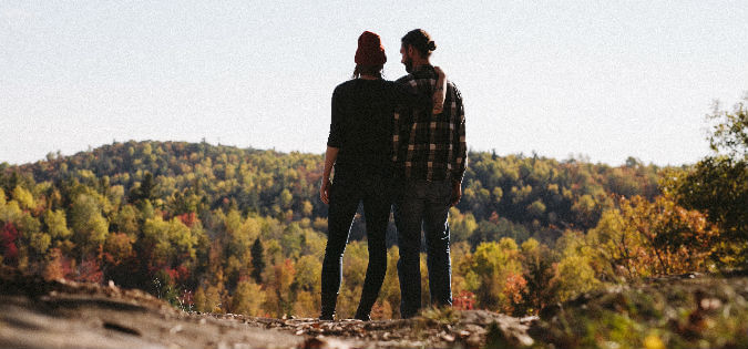 couple looking at view