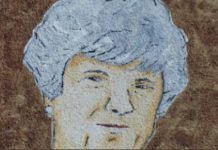 drawing of older woman (close-up)