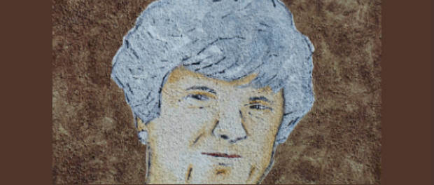 drawing of older woman (close-up)