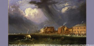 Great Gale at Yarmouth on Ash Wednesday by John Berney Crome, used with permission of Norfolk Museums Service (Norwich Castle Museum & Art Gallery)