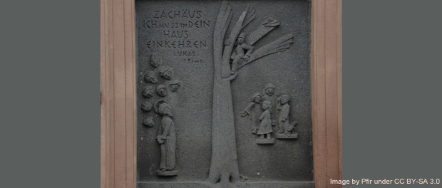 Zacchaeus - Image (cropped) by Pfir (CC BY-SA 3.0)