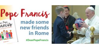Pope Francis meets with children, co-authors of "Dear Pope Francis"