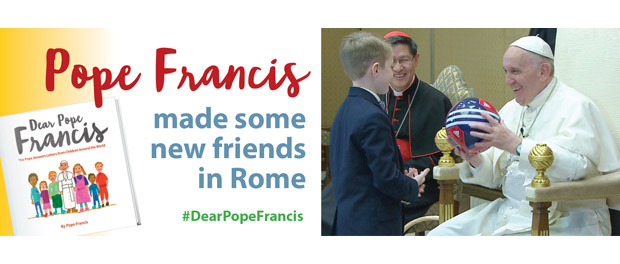 Pope Francis meets with children, co-authors of "Dear Pope Francis"