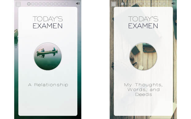 Reimagining the Examen app screenshots