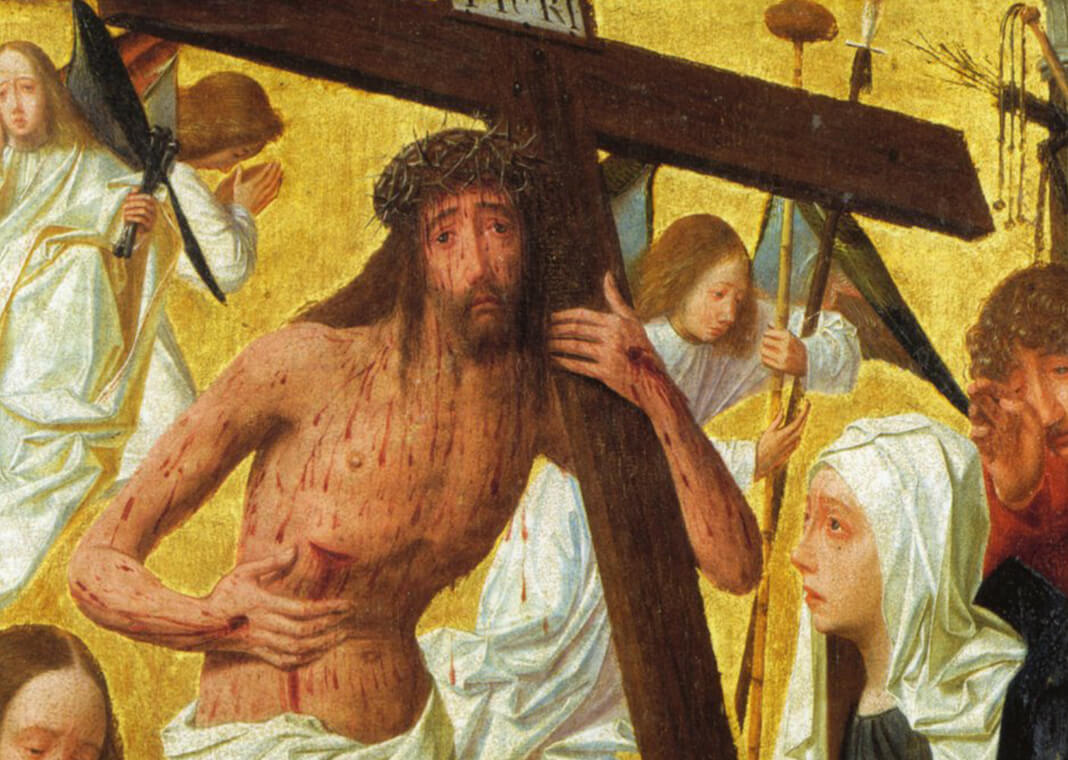 Geertgen tot Sint Jans - "Christ as Man of Sorrows" (cropped) - public domain via Wikimedia Commons