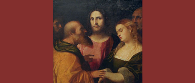 Palma il Vecchio "Christ and the Adulteress"