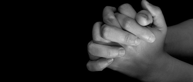 hands folded in prayer