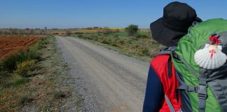 pilgrim on the Camino de Santiago