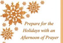 pre-holiday afternoon of prayer