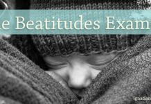 Beatitudes Examen - baby snuggled with mother