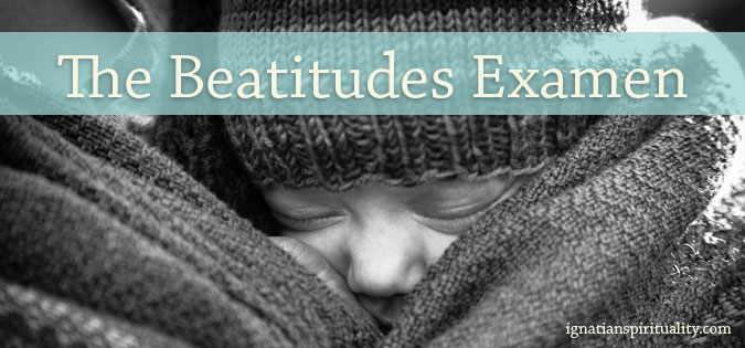 Beatitudes Examen - baby snuggled with mother