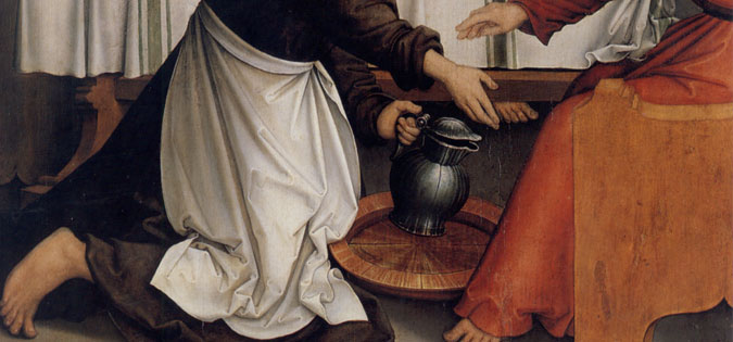 Arts & Faith: Lent - Bernhard Strigel - "Christ Washing the Disciples' Feet"