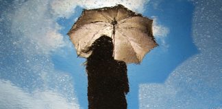 woman with umbrella