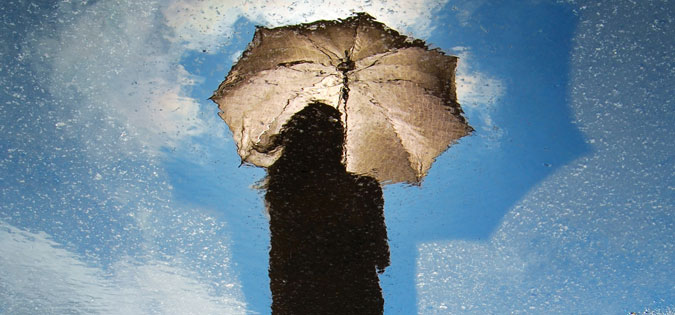 woman with umbrella