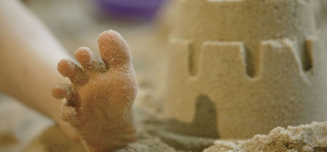 beach sandcastle