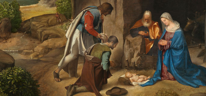 "The Adoration of the Shepherds" by Giorgione - Public domain via Wikimedia Commons