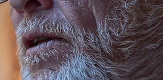 older man closeup