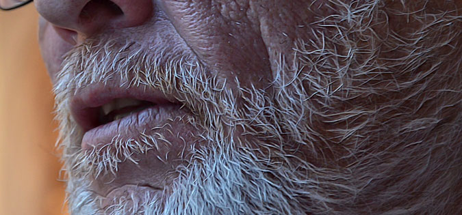 older man closeup