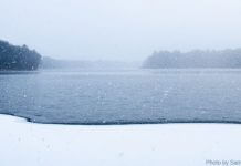 frozen lake - winter chill