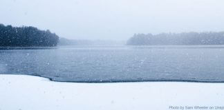 frozen lake - winter chill