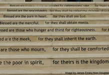 Beatitudes steps of the MEEI church - photo by James Emery from Douglasville United States under CC BY 2.0