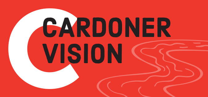 Cardoner Vision - words next to river image