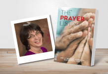 The Prayer List by Jane Knuth - book cover and author photo