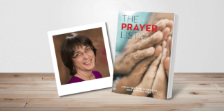 The Prayer List by Jane Knuth - book cover and author photo