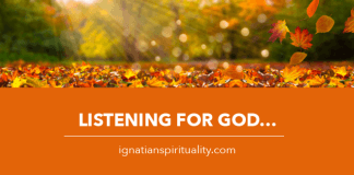 Listening for God in Nature - autumn leaves