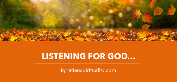 Listening for God in Nature - autumn leaves