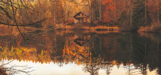 autumn retreat cabin
