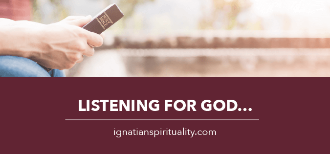 Listening for God in Scripture - person holding Bible