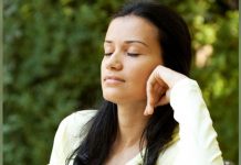 woman sitting in silence