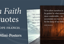 On Faith Quotes by Pope Francis Free Mini-Posters
